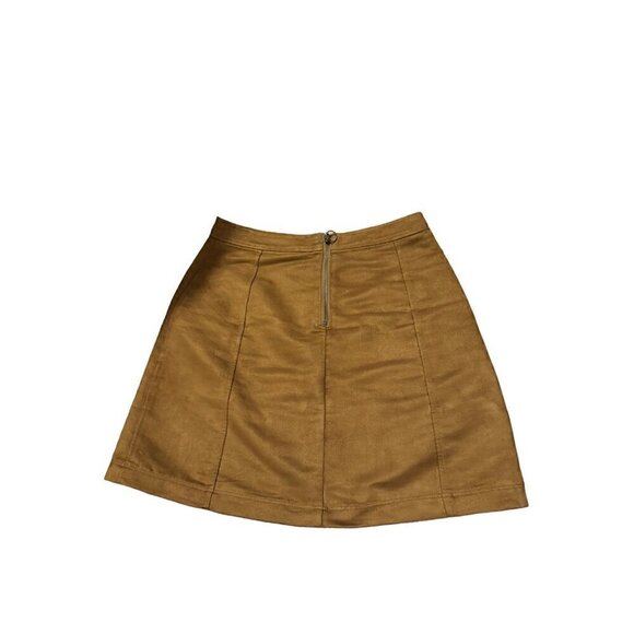 Old Navy Faux Suede Mini Skirt Brown Size 2 - Picture 1 of 4